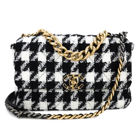 chanel houndstooth bag|chanel tweed houndstooth medium.